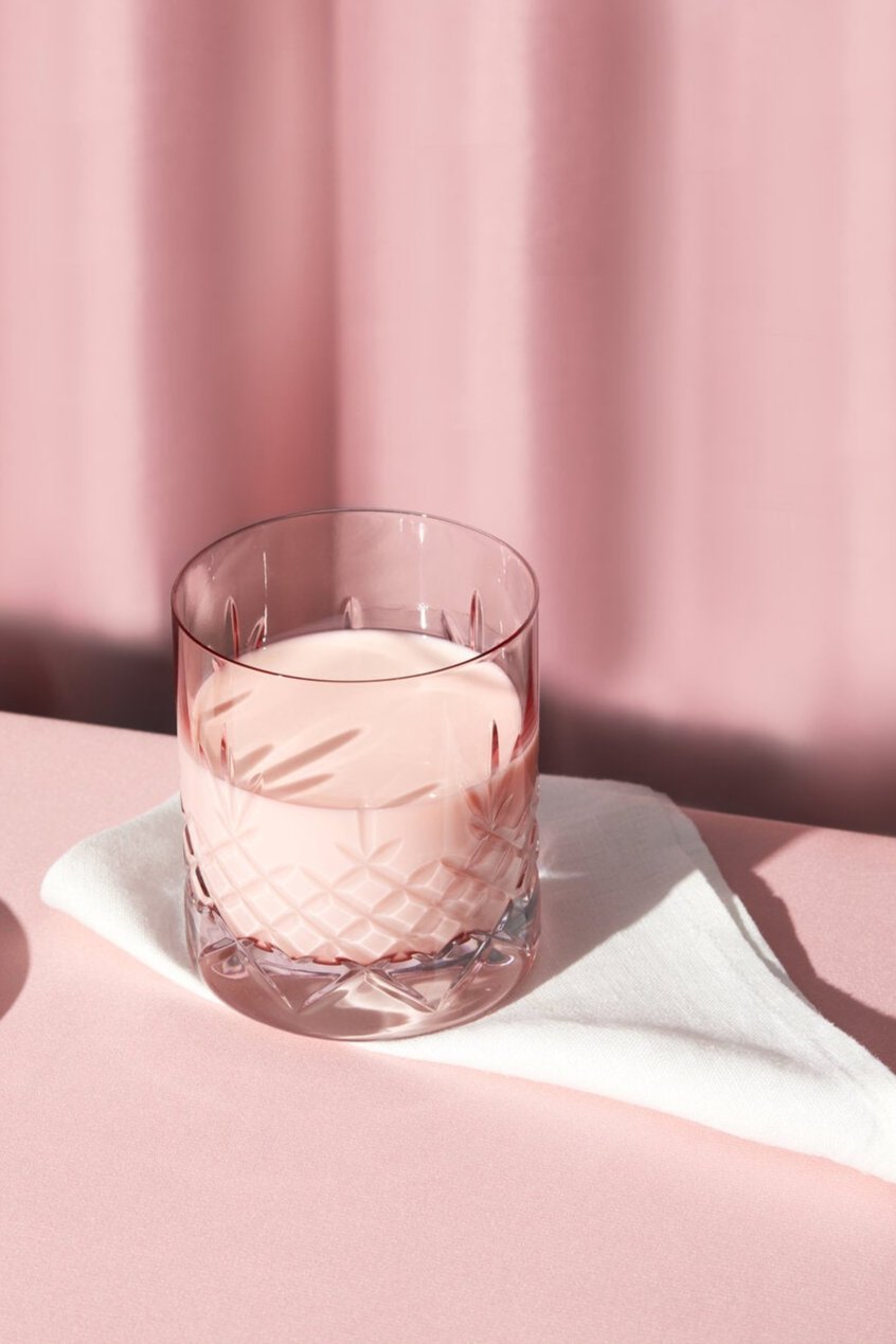 Crispy Lowball Topaz vandglas, pink, 2 stk - 38 cl